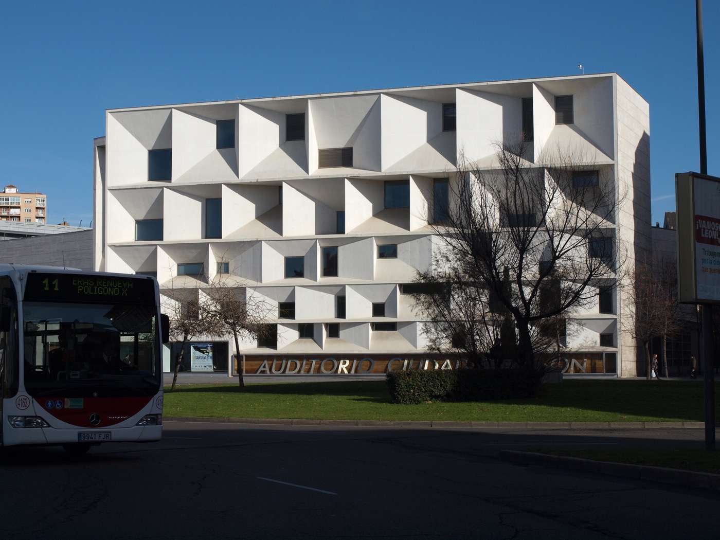 Fachada del Auditorio Ciudad de León, sede del XXII Curso para Pianistas y Directores de la Fundación Eutherpe